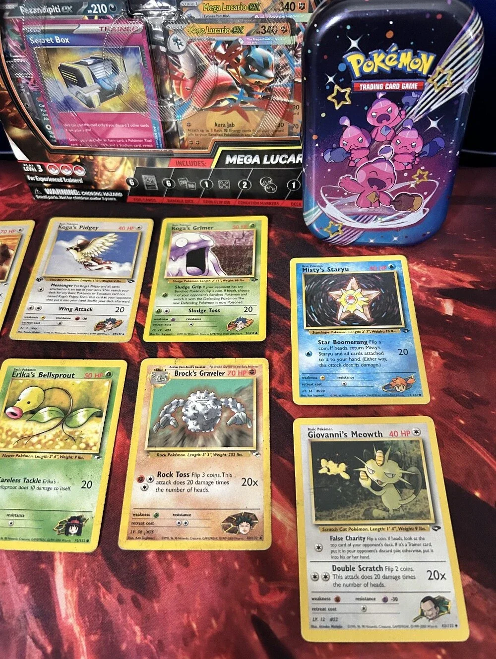 Pokemon - Vintage  Mega Lucario ex League Battle Deck Sealed - Empty Tin Bundle